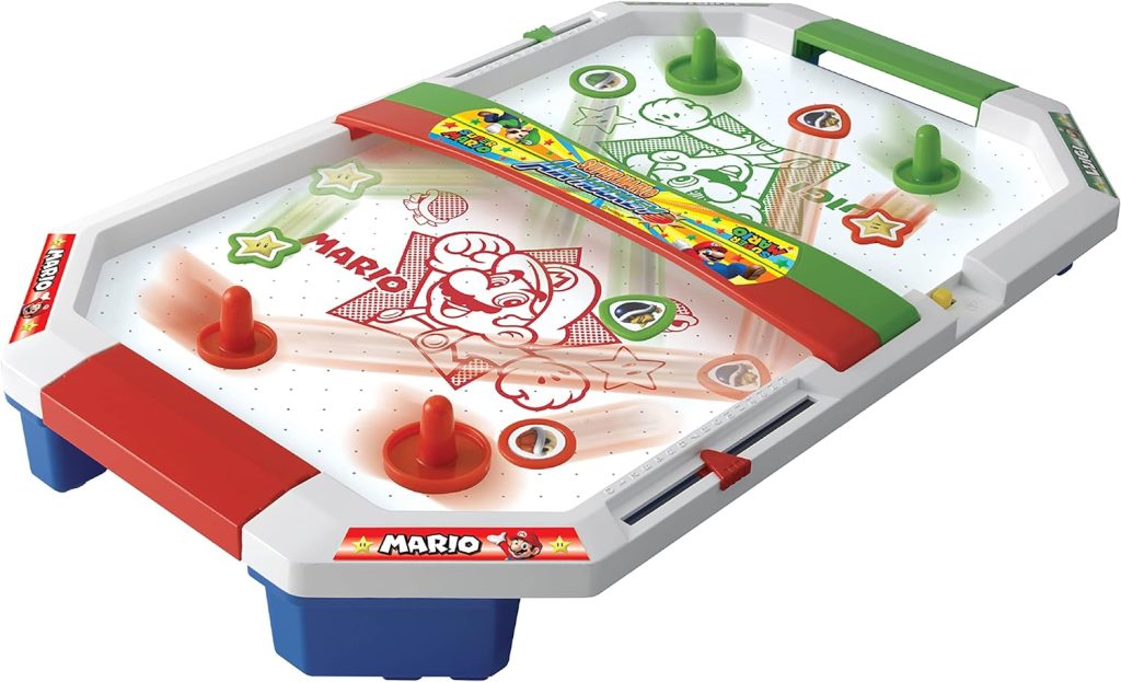 EPOCH Games 7415 Super Mario Air Hockey - Juego de Mesa de Super Mario